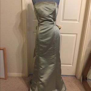 Moss green formal dress