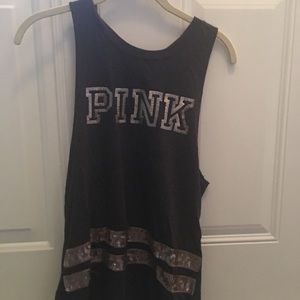 Victoria secret pink tank gray and rose gold