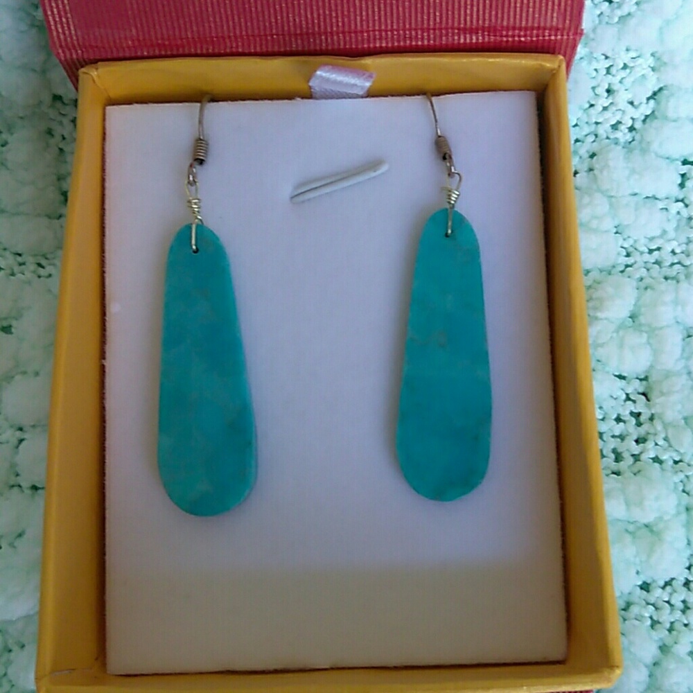 Turquoise earrings - one pair