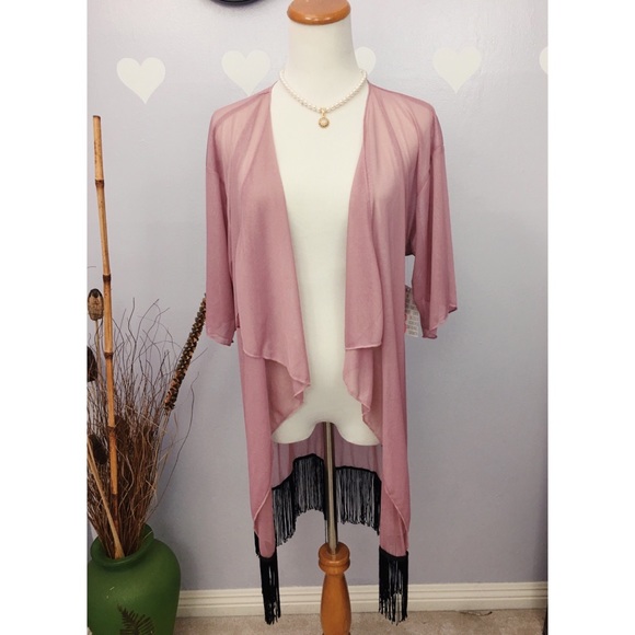 LuLaRoe Sweaters - Lularoe Monroe Fringe Cardigan Sz S NWT