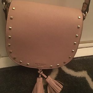 Victoria secret nude studded crossbody