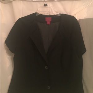 Suit set.  Black jacket with pants