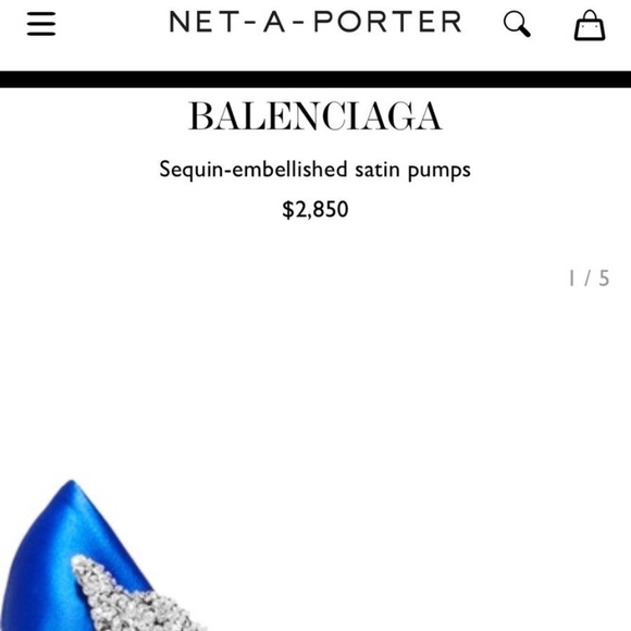Balenciaga Satin Crystal Pumps 110mm NIB - Picture 8 of 8