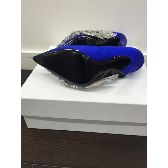 Balenciaga Satin Crystal Pumps 110mm NIB - Picture 7 of 8