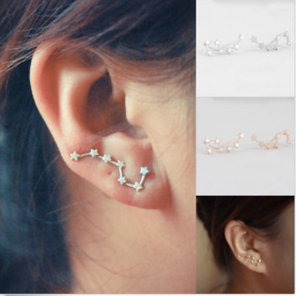LAST PAIR! Rose gold dainty Big Dipper Ear Crawler - Picture 2 of 3
