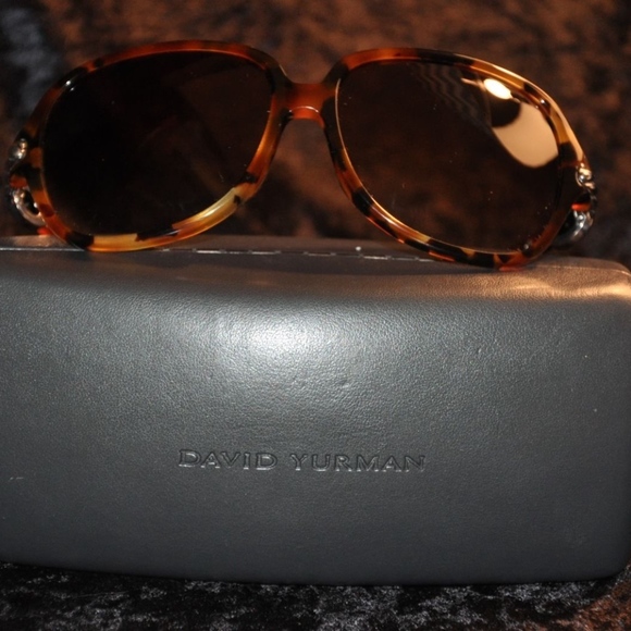 NEW DAVID YURMAN  HAVANA CABLE STONE SUNGLASSES main image 4