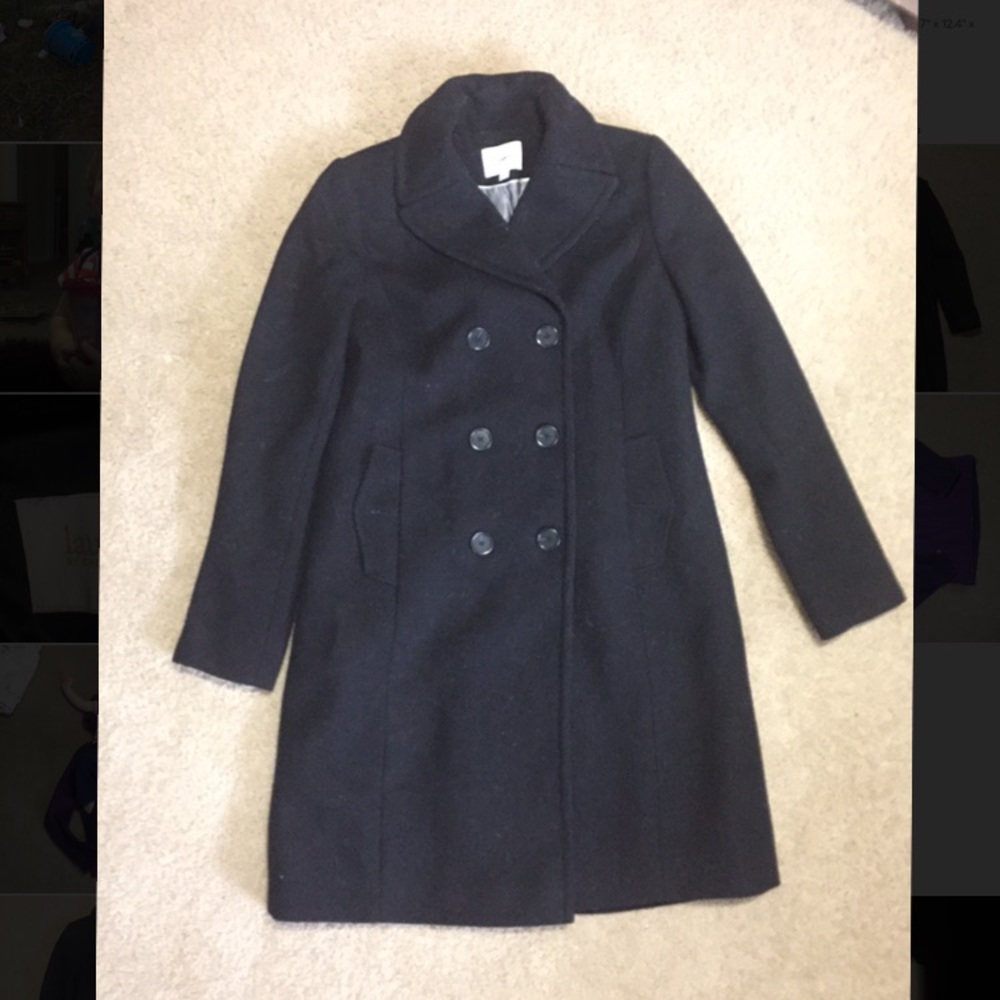 Wool Coat, Black size ST 6