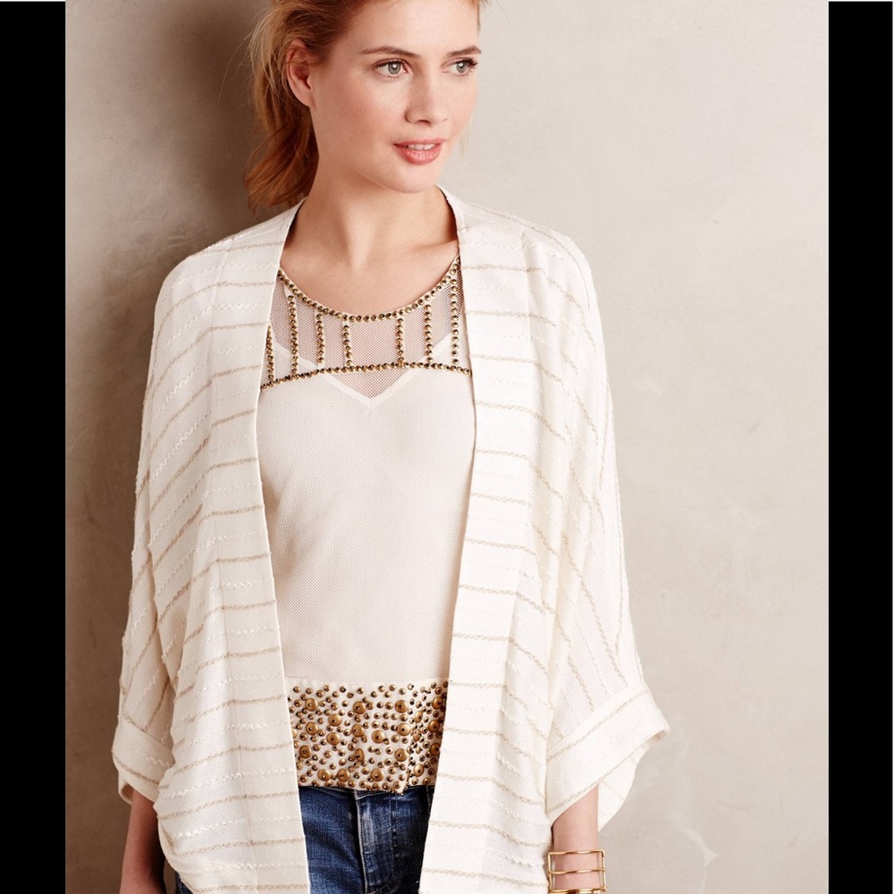 🎉HP🎉Anthropologie swing cardigan in neutral NWT!