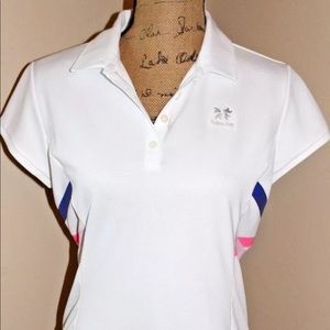 Nike Golf Performance dri-fit women sz M Collar T