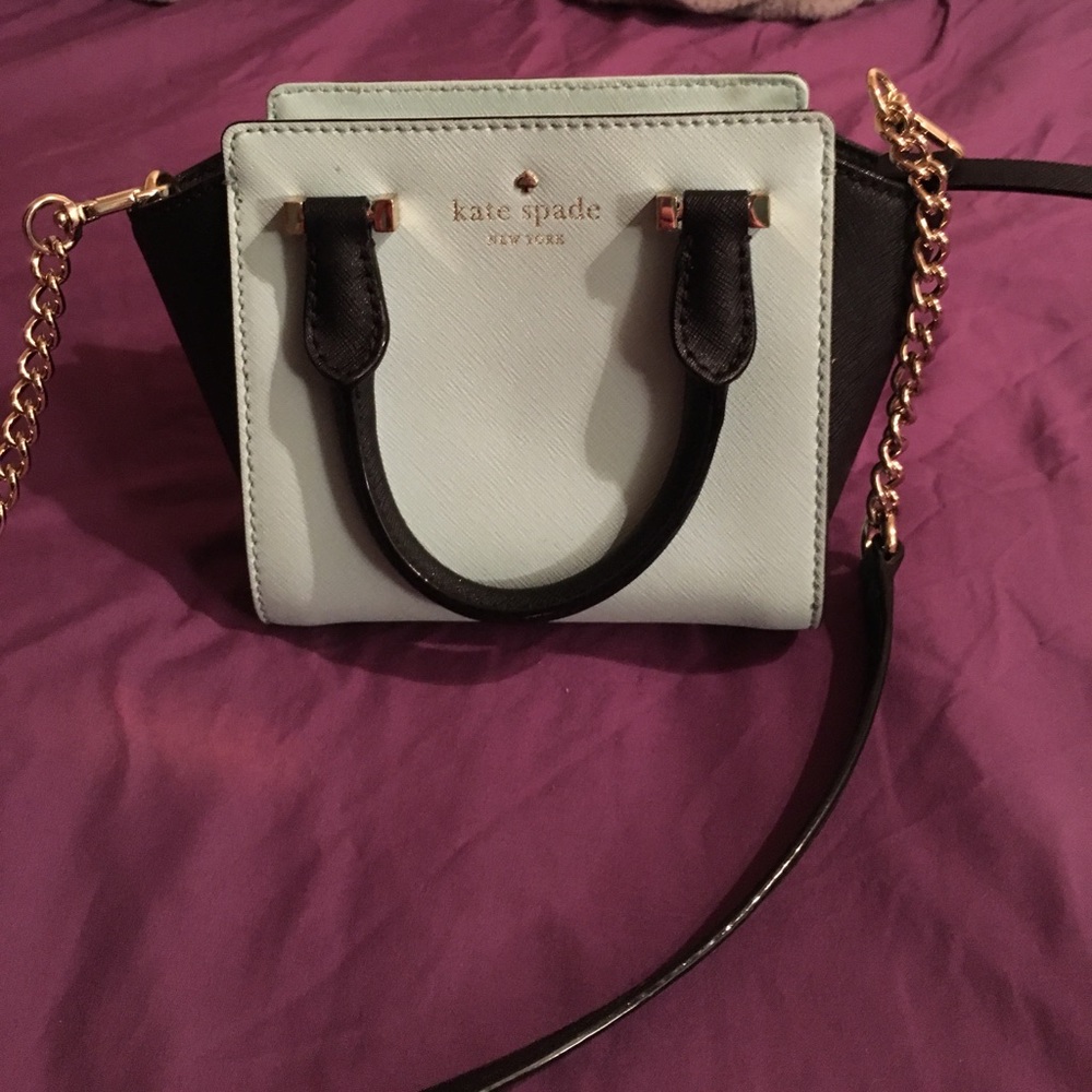 Crossbody mint green kate spade purse