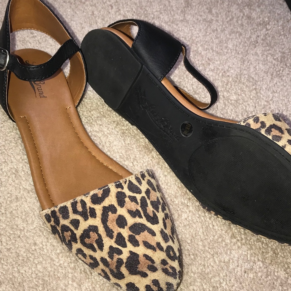 Lucky Brand leopard print flats