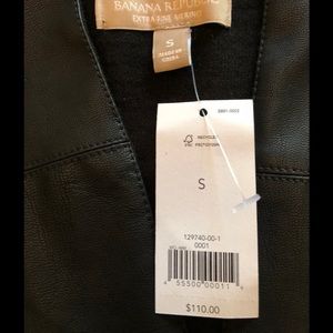 Banana Republic faux leather front cardigan