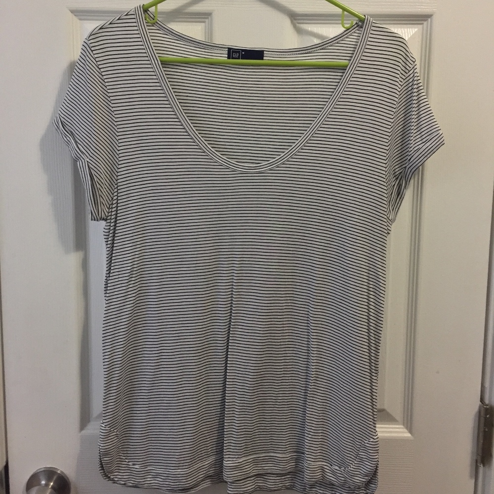 Gap Striped Scoopneck Tee