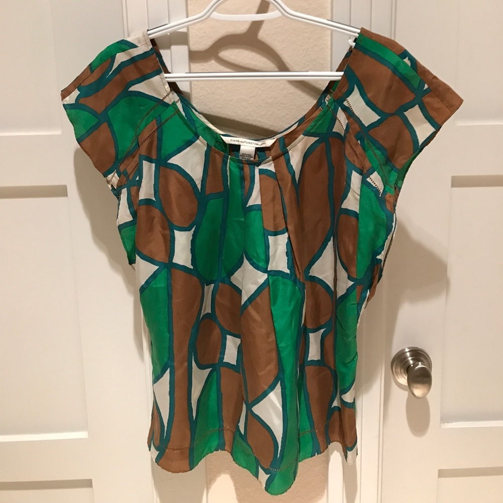 DVF silk blouse