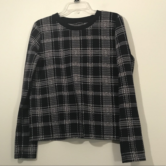Zara plaid sweater Clearance