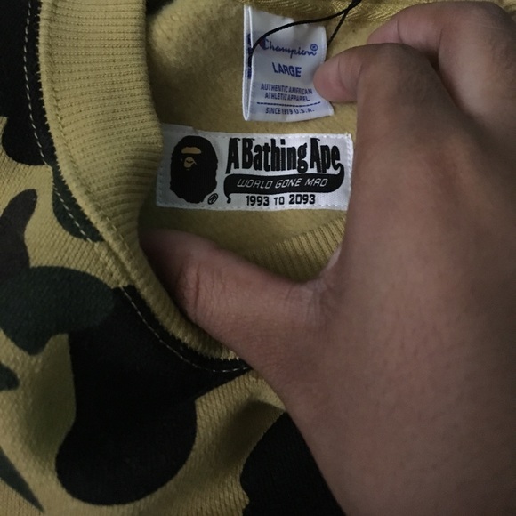 Bape X champion sweater - Picture 3 of 5