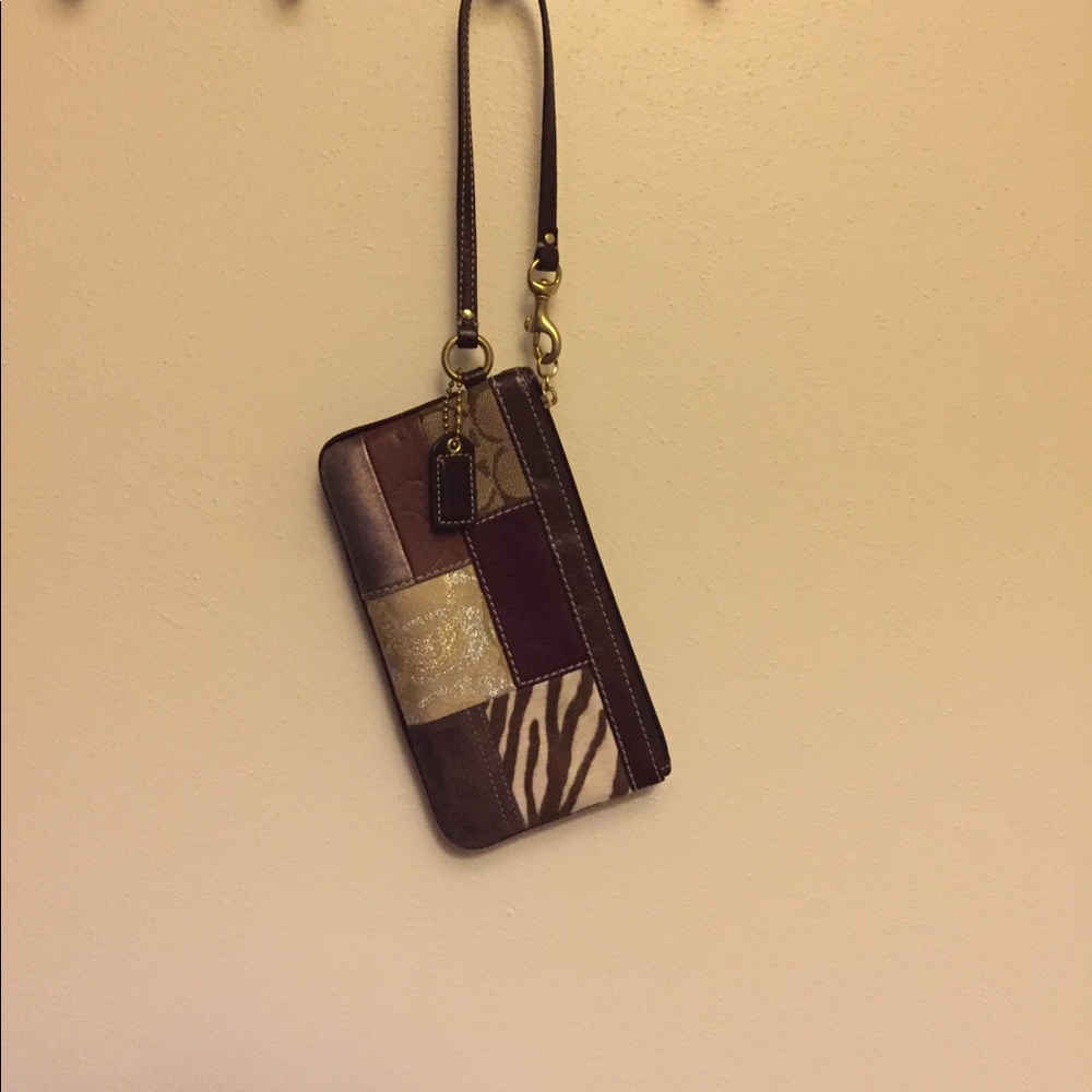 Coach Patchwork wristlet