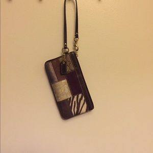 Coach Patchwork wristlet