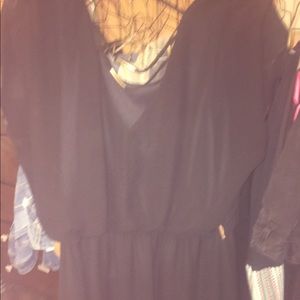 Black dress with back bling