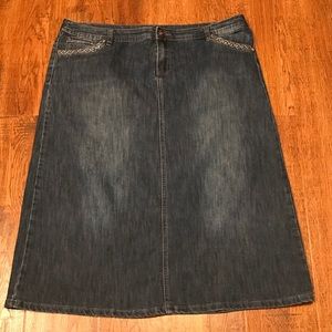 Avenue Denim Skirt