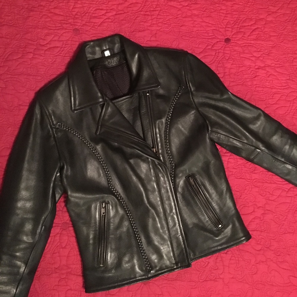 Genuine Leather Coat With Removable Liner