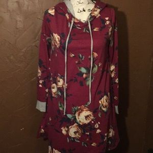 Floral hoodie
