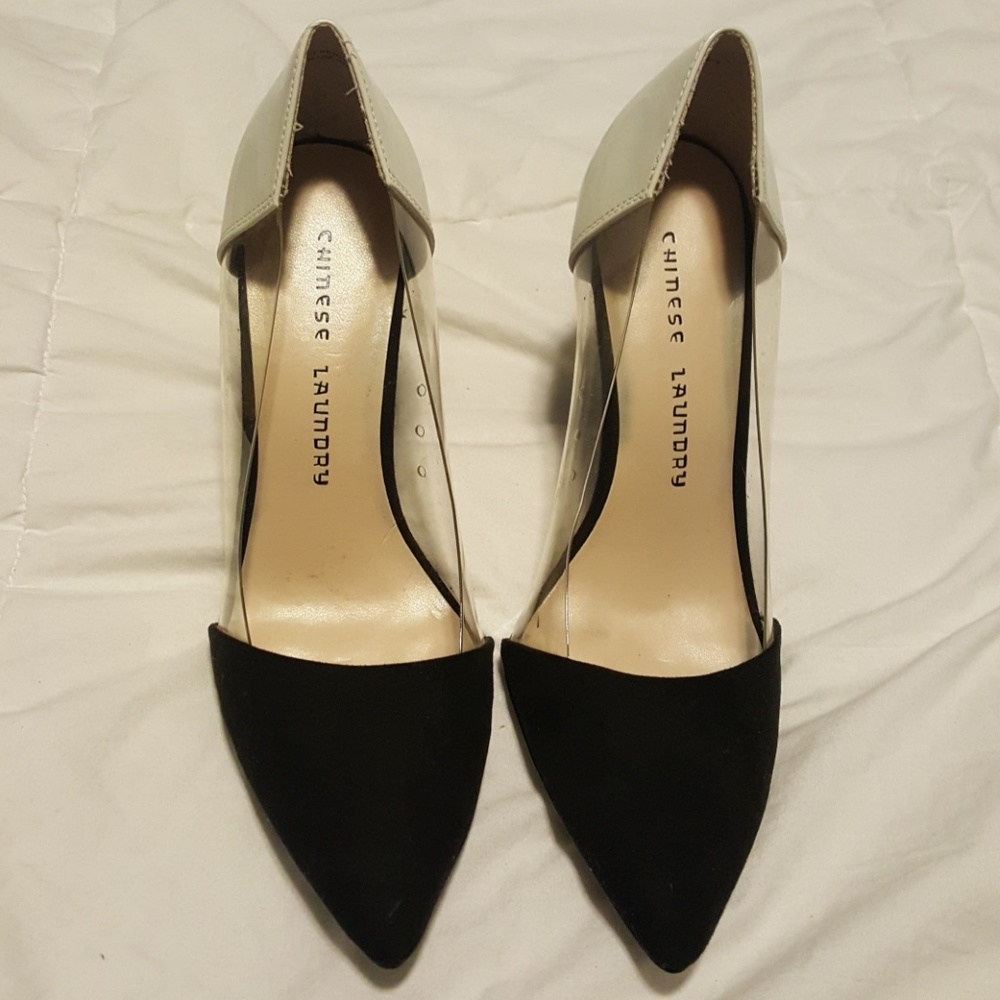 Chinese Laundry Serendipity Black & White Heels