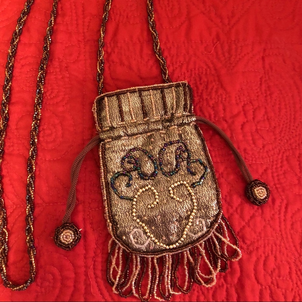 Beaded purse.