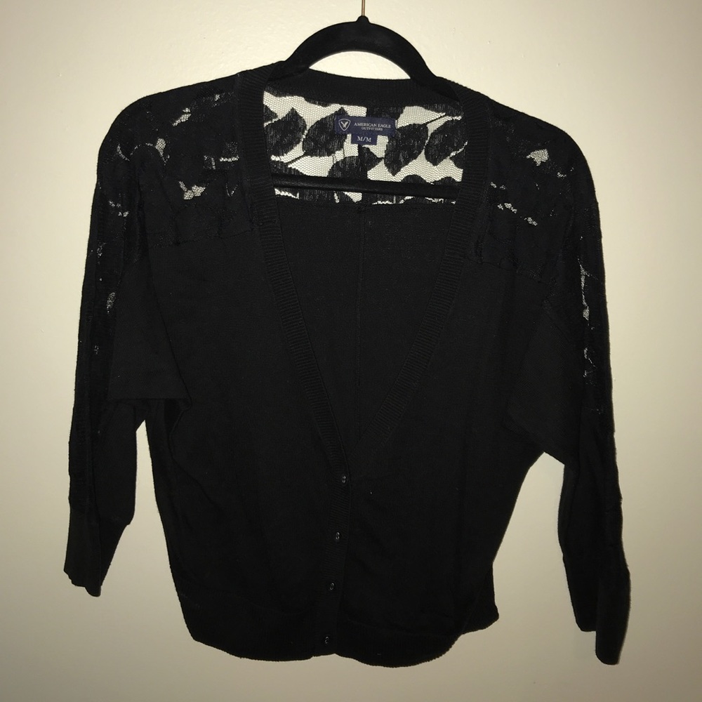 Black cardigan