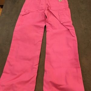 Girls size 6 pink carhartt canvas pants