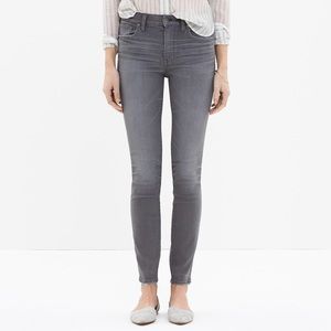 Madewell 9” high-rise skinny jeans in dusty wash