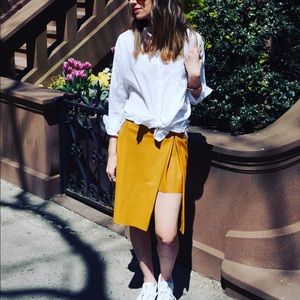 Thakoon leather skirt