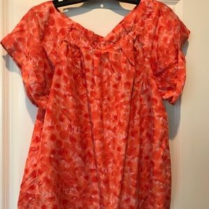 Banana Republic water color silk blouse.