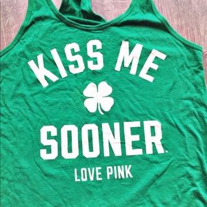 Green Victoria’s Secret Pink Tank Top