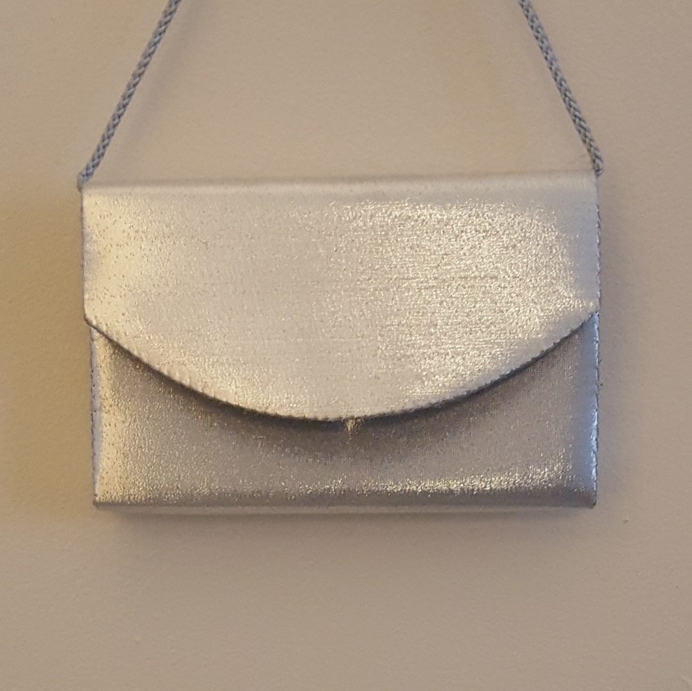 Vintage silver clutch purse