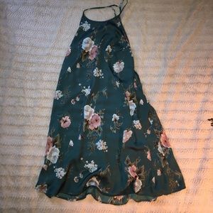Silky Floral Sun Dress