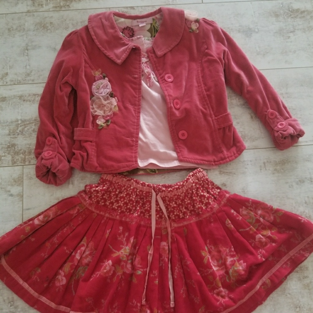 Beetle Juice girls velour ish blazer sz 4