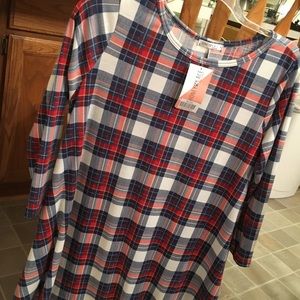 NWT Honey and Lace Plaid Brea Dress XL