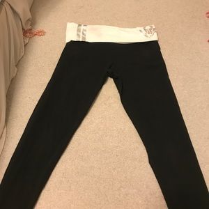 VS Pink Foldover YOga Pants