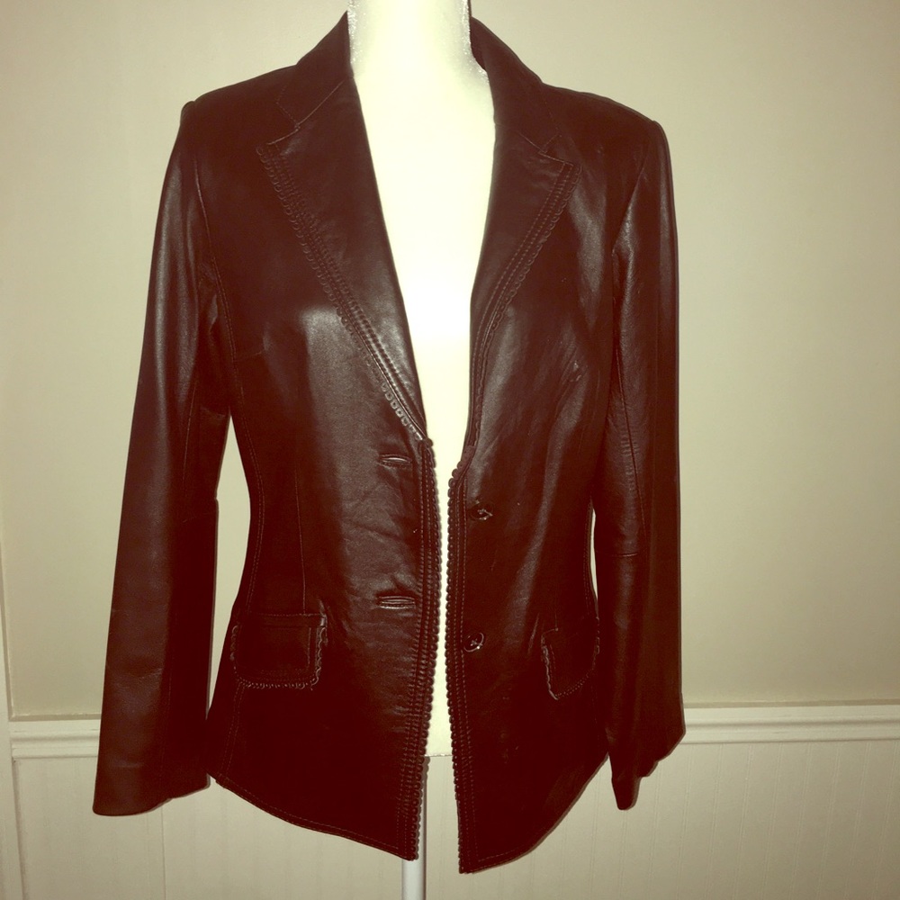 Genuine leather coat