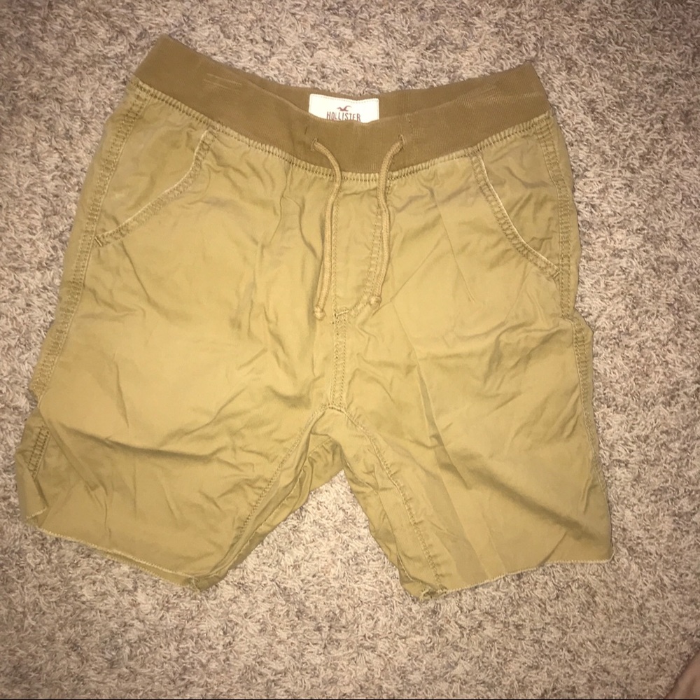 elastic chino shorts