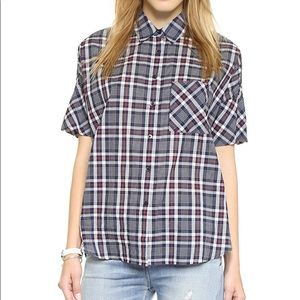 Madewell Plaid Courier Shirt NWOT