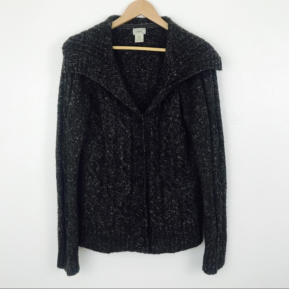 L.L. Bean Sweaters - Sale! LL Bean Cardigan Green Chunky Knit Sweater