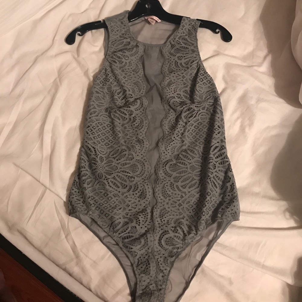 Victoria’s Secret Dream Angels grey/gray bodysuit