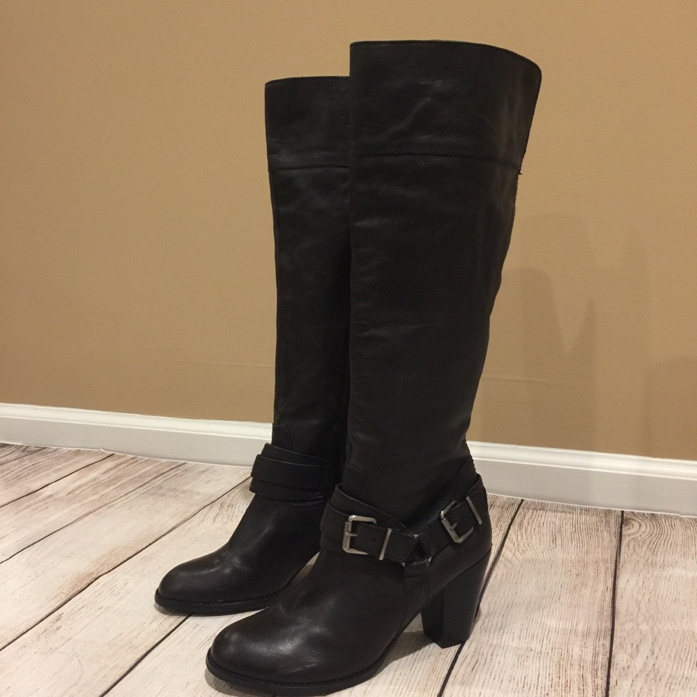 ๐ธ๐ARTURO CHIANG ๐๐ธ Leather Heeled Riding Boot - Picture 2 of 8