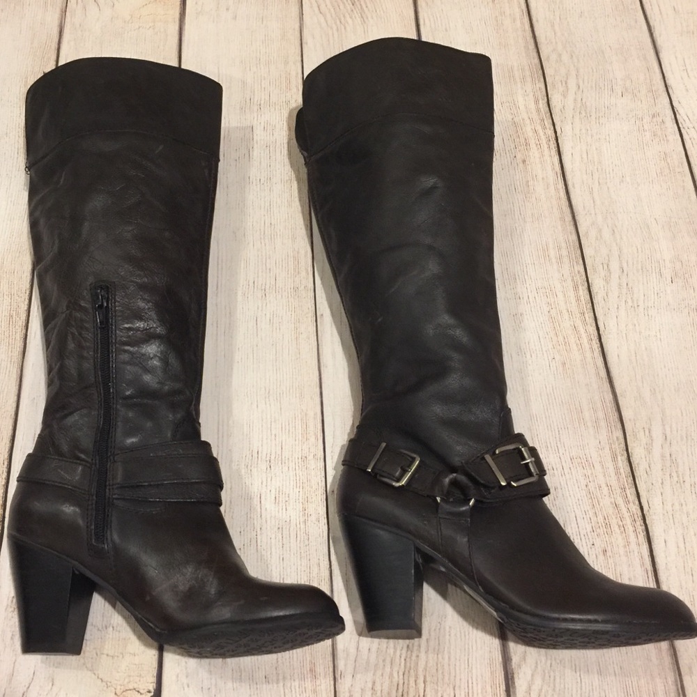 ๐ธ๐ARTURO CHIANG ๐๐ธ Leather Heeled Riding Boot - Picture 4 of 8