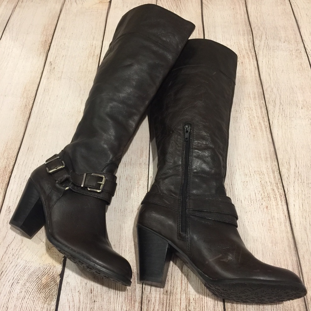 ๐ธ๐ARTURO CHIANG ๐๐ธ Leather Heeled Riding Boot - Picture 6 of 8