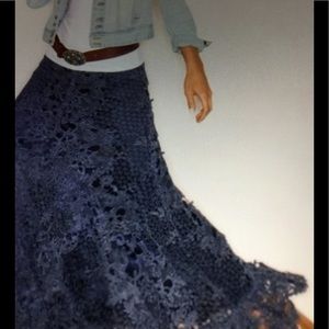 Peace and Love Lace Maxi Skirt