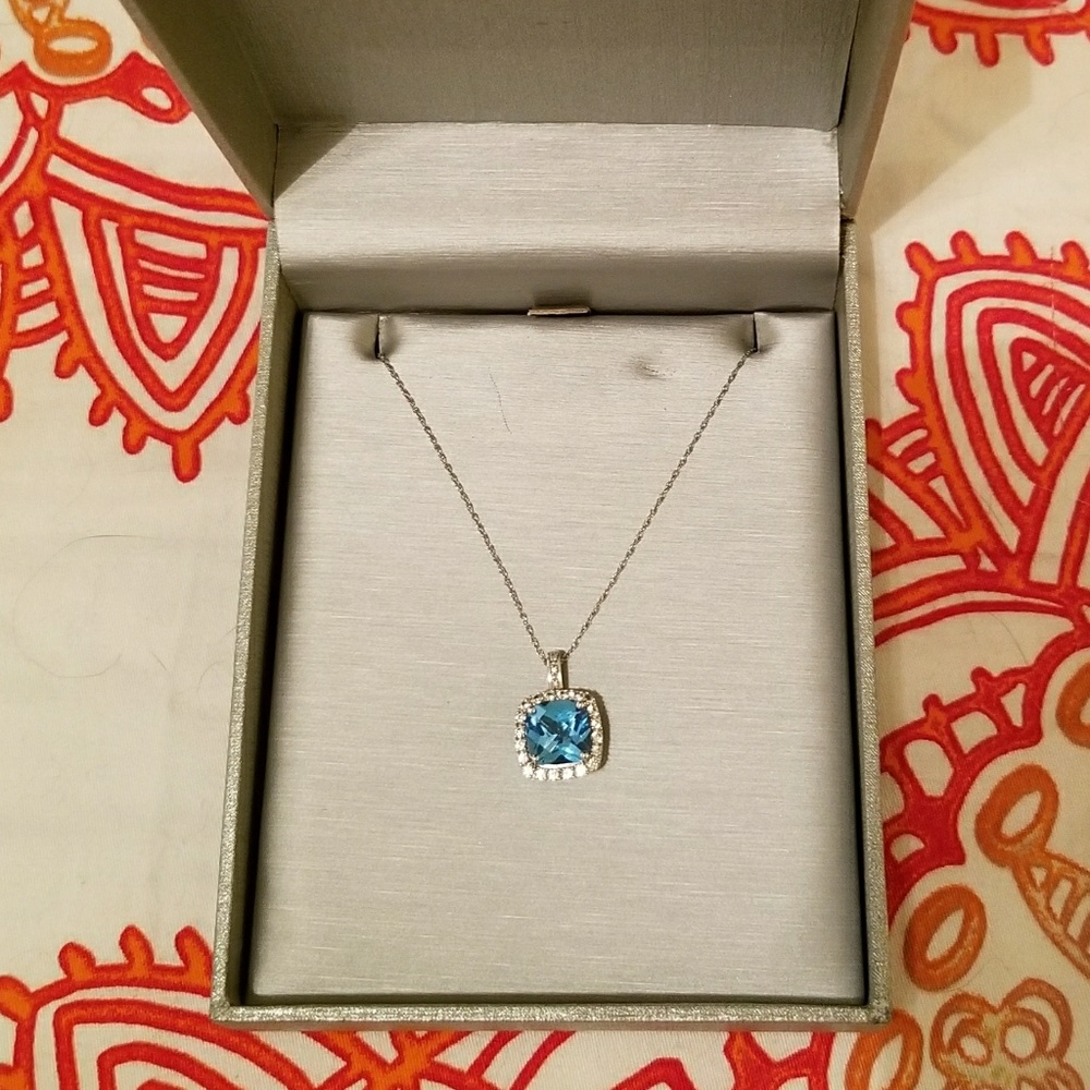 Zales Blue topaz neckace