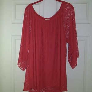 New with tag Lace top long sleeve